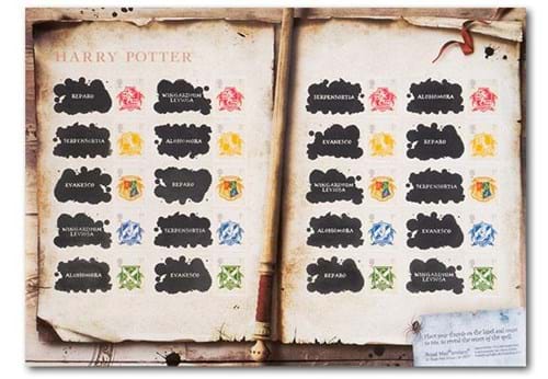 Harry Potter Heat Sensitive Stamps