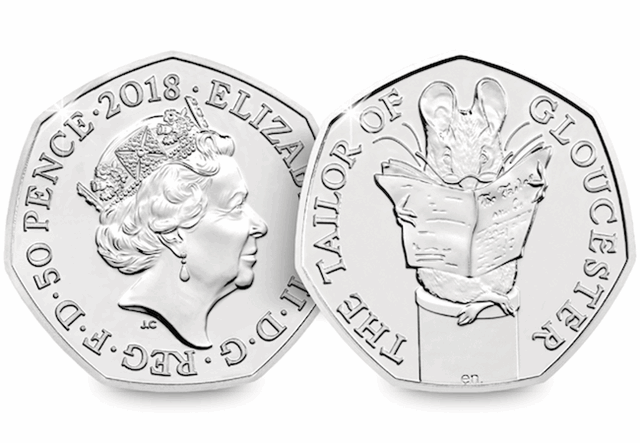 2018-Beatrix-Potter-50p-Coins-Brilliant-Uncirculated-The-Tailor-of-Gloucester-Obverse-Reverse