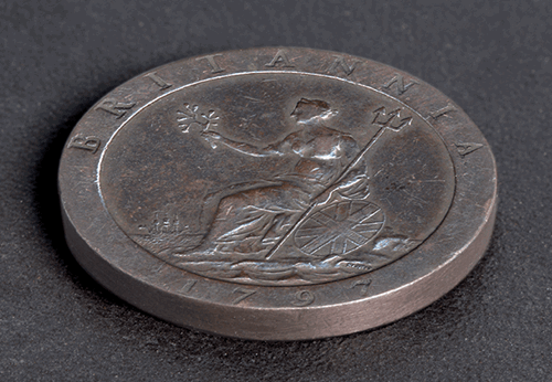 George Iii Cartwheel Penny Flat