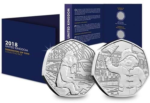 Change-Checker-UK-2018-Paddington-Bear-CuNi-BU-50p-Coins-in-Pack