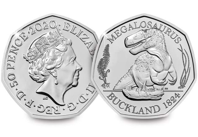 Megalosaurus 50p both sides