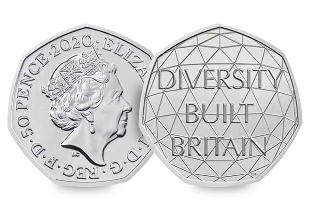 Diversity 50p obverse and reverse