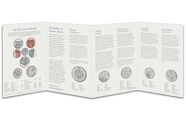 UK 2021 Annual Coin Set BU Pack open