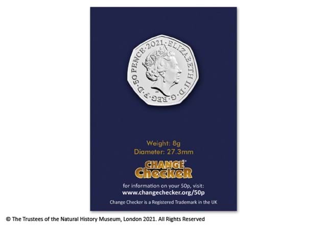 2021 Dimorphodon BU 50p Obverse in Change Checker Pack