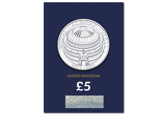 2021 UK Royal Albert Hall CERTIFIED BU £5 reverse in Change Checker packaging