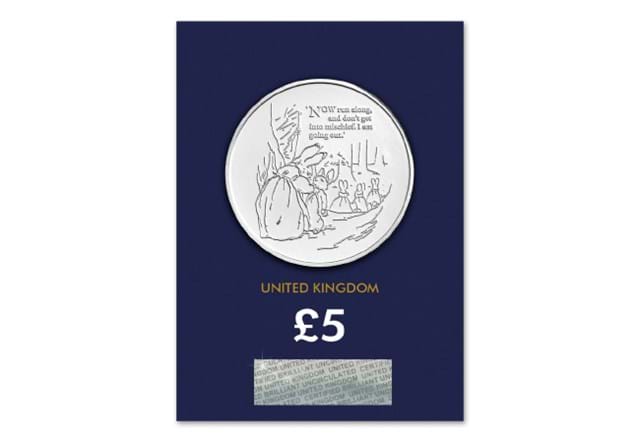 2021 UK Tales of Peter Rabbit CERTIFIED BU £5 reverse in Change Checker packaging