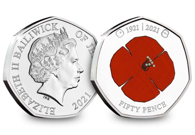 The RBL Centenary BU 50p Set Obverse and Reverse