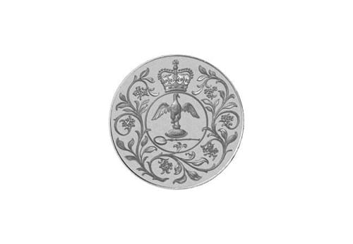 1977 Silver Jubilee 25p Crown reverse.jpg