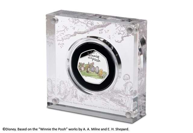 Winnie the Pooh and Friends Silver 50p in display box