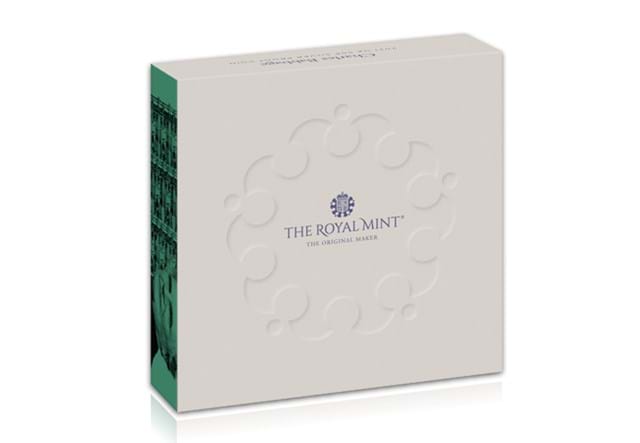 UK 2021 Charles Babbage Silver Proof Piedfort 50p Coin Packaging