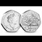 Alice BU 50p Coin Obverse and Reverse