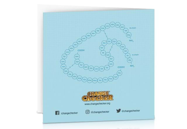2021 UK Discovery of Insulin 50p Display Card Back
