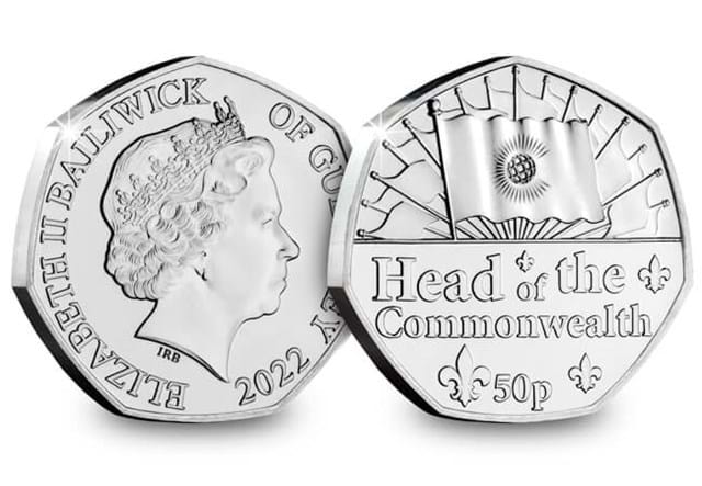 Head of the Commonwealth 50p Obverse and Reverse