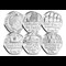 The Roles of the Queen Fifty Pence Collection all Reverse and Obverses