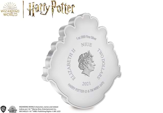 The Hogwarts Crest 1oz Silver Coin Obverse