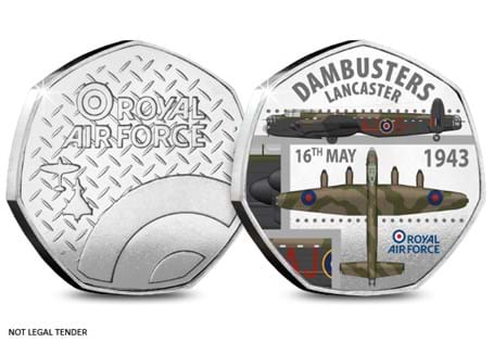 Officially licensed by the RAF and featuring an intricate Lancaster design, this unique commemorative pays tribute to the Dambusters raid.