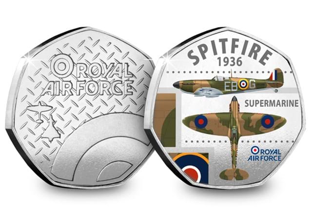 PB RAF WW2 Heptagonal Medal Spitfire