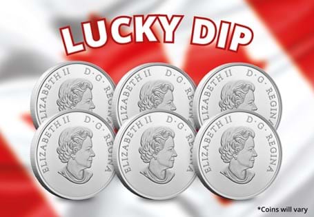 A lucky dip of 2 Silver Royal Canadian Mint coins. Each coin has been struck in Pure (99.99%) Silver. The obverse design features Susanna Blunt's effigy of Queen Elizabeth II, reverse Canadian design.