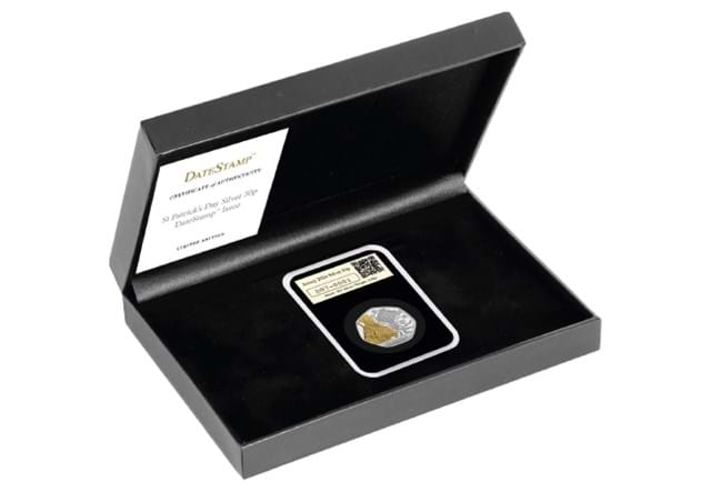 UK 2024 Silver 50P Datestamp St Patrick Patron Saints Everslab Product Page Images (DY) 2