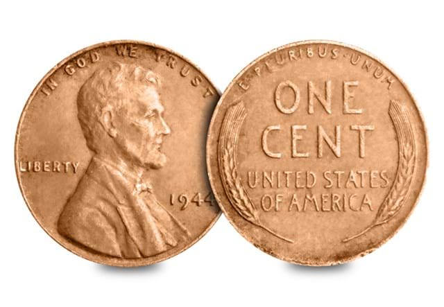 1944 Shell Case Lincoln Penny Obv Rev