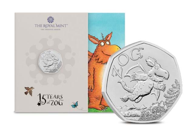 2025 UK Zog BU Silver Gold 50P Product Images 3