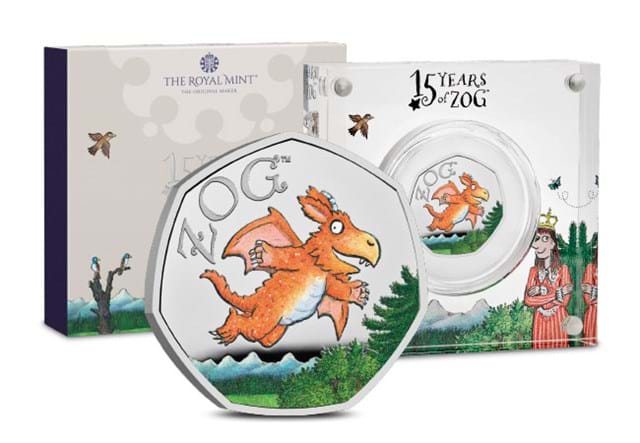 2025 UK Zog BU Silver Gold 50P Product Images 9