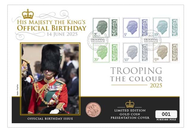 2025 Trooping The Colour 2025 Gold Coin Cover Product Images 1