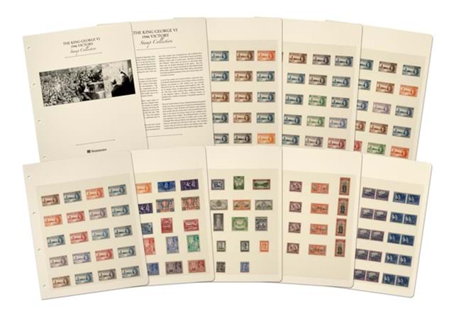 LS 1946 King George Victory Stamp Set Inserts