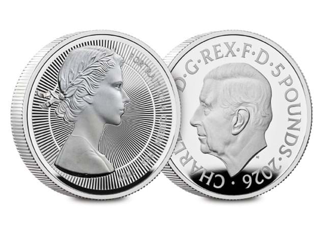 2025 UK Portraits Of A Queen Elizabeth II The First Effigy BU Silver Piedfort Gold £5 Product Images 9