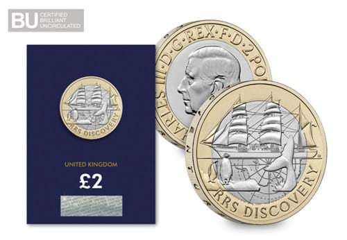 UK 2025 RRS Discovery £2 Coin Change Checker Digital Assets CL 2