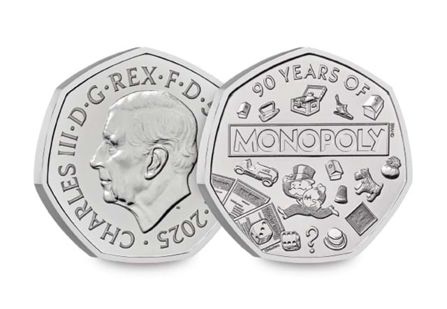 UK 2025 Monopoly 50P Coin Range Digital Assets (DY) 1