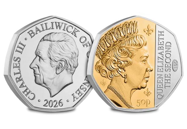 2026 QEII 100 BU 50P Set All Obv Rev 1