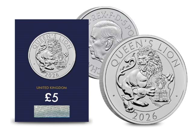 Change Checker 2026 Tudor Beasts Queens Lion BU £5 Launch Images DN 3