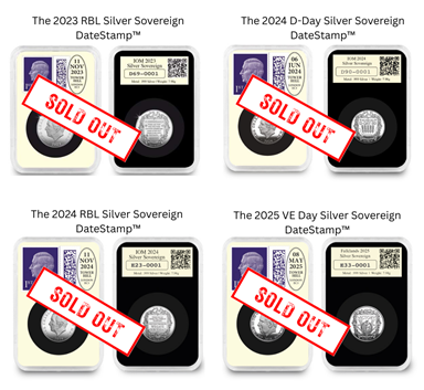 Silver Sovereign DateStamp sell outs