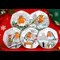 2025 Christmas Robin Silver 50P Set Red Setting