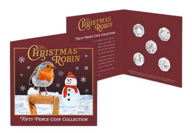 2025 Christmas Robin BU 50P Set Pack Shot