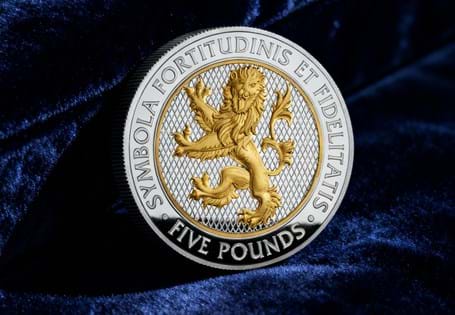 This brand new £5 coin features the well known Lion of England, struck to a Proof-like  Finish and embellished with gold ink.