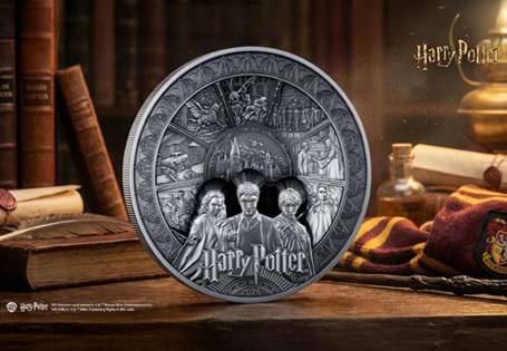 Discover the official 2026 Harry Potter 1kg .999 Pure Silver Coin, featuring the Golden Trio in ultra-high relief detail. Only 199 issued worldwide – 50 available in the UK.