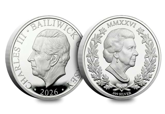 2026 QEII 100 Sovereign Silver OBV REV
