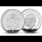 QEII 100 £5 Coin Silver Piedfort OBV REV JG 1