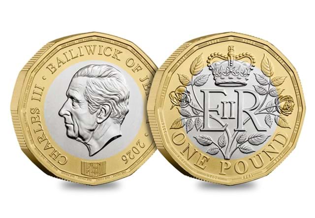 2025 QEII 100 BU £1 Obv Rev