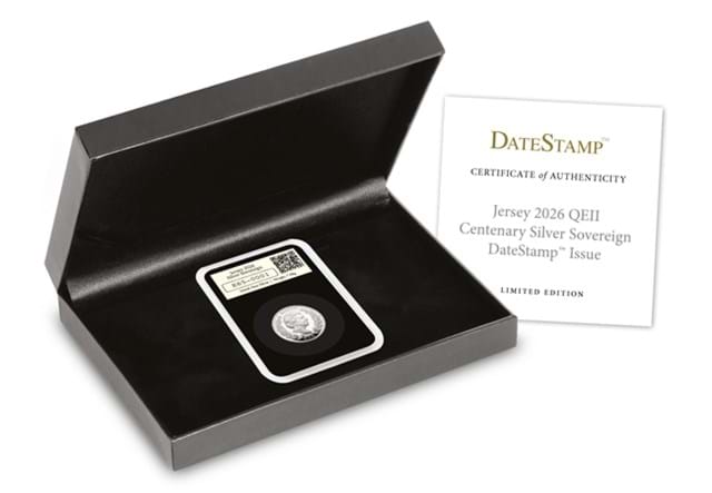 2026 Jersey Silver Sovereign Datestamp Issue Product Page AT 2