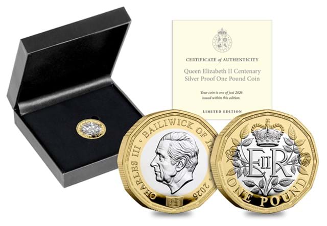 2025 QEII 100 Silver £1 Box 1