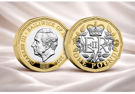 Silver £1 issued to mark the centenary of QEII. Struck from Sterling Silver to a Proof Finish, it features QEII's cypher wrapped in rose elements. Presented in a display box with Certificate. EL: 2026