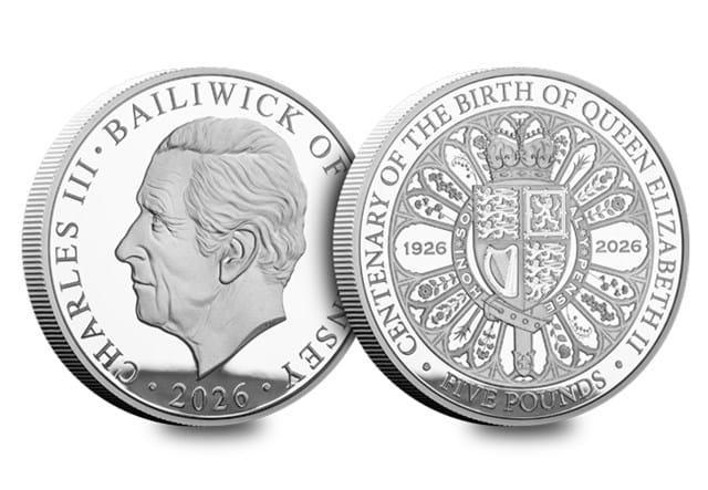 QEII Centenary Silver £5 Cover Product Images CL 4