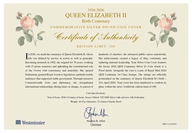 QE2 PNC 254 X 177 Cert (1)