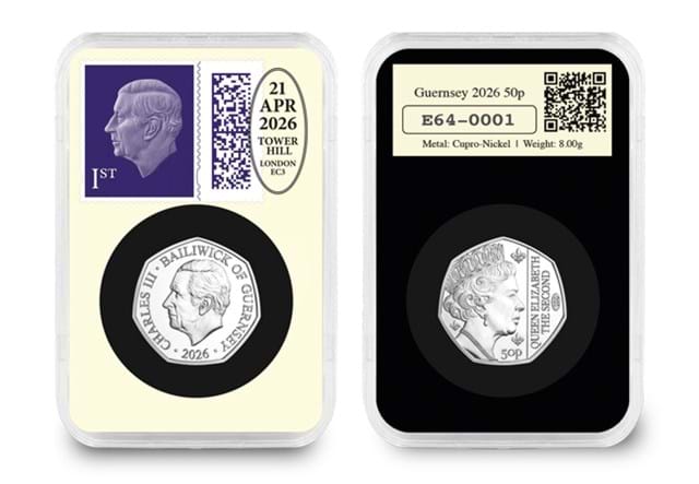 Datestamp Guernsey 2026 Queen Elizabeth II Centenary BU 50P Product Images CL 2
