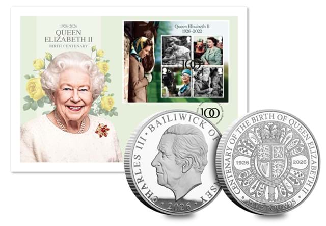 QEII Centenary Silver £5 Cover Product Images CL AT AMENDS 1