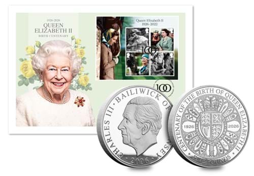 QEII Centenary Silver £5 Cover Product Images CL AT AMENDS 1