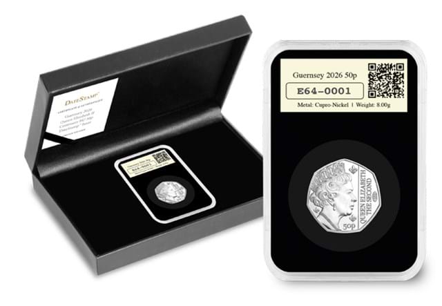 Datestamp Guernsey 2026 Queen Elizabeth II Centenary BU 50P Product Images CL 5